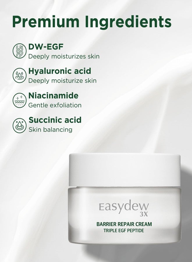 EASYDEW Barrier Repair Cream - Intense Hydration and Skin Barrier Restoration Face Moisturizer for Damaged and Irritated Skin with Cica, Hyluronic Acid, Collagen, 1.01 fl.oz. - Image 3